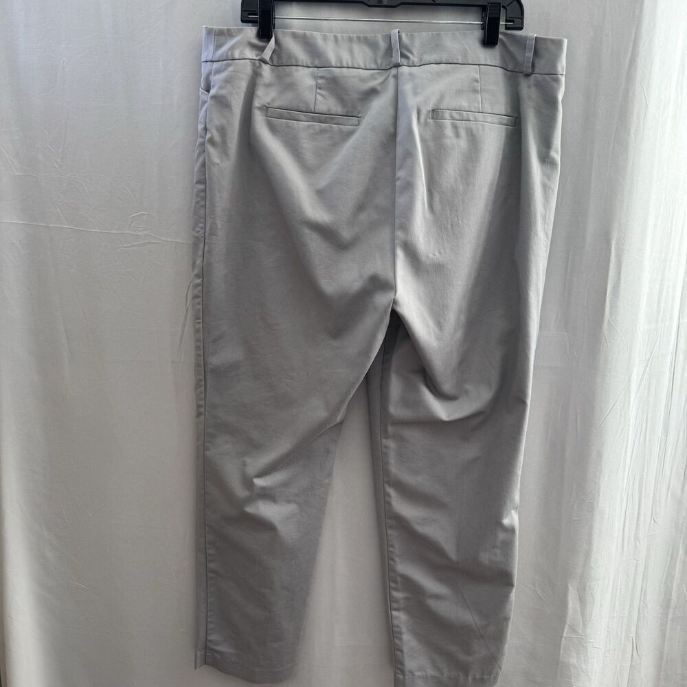 Liz Claiborne Women’s Gray Dress Pants Size 14 Emma Fit Stretch Straight Leg - Picture 2 of 8